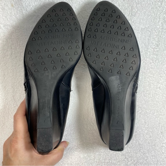 Adrienne Vittadini Midge Shoes booties Size 7 Black Side zipper 2 inch heal - Picture 10 of 16